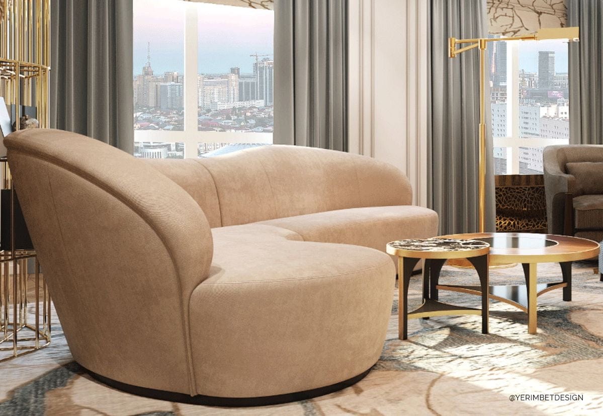 Home Atelier Rai Sectional Curve Sofa