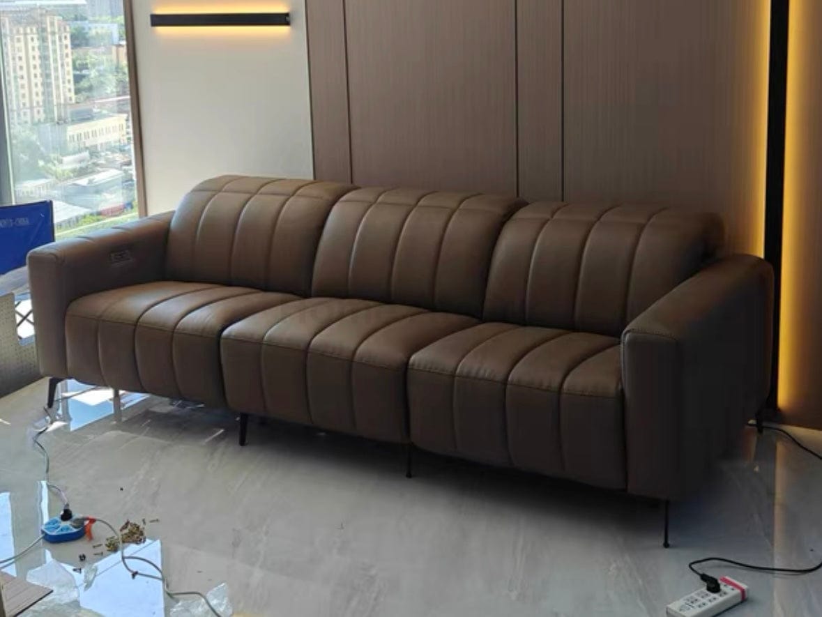 Home Atelier Ramier Electric Recliner Leather Sofa