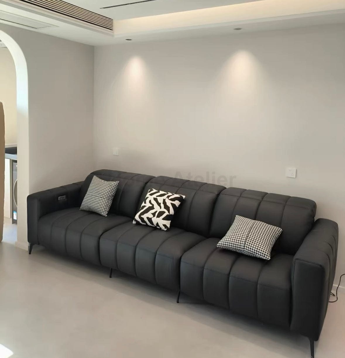 Home Atelier Ramier Electric Recliner Leather Sofa