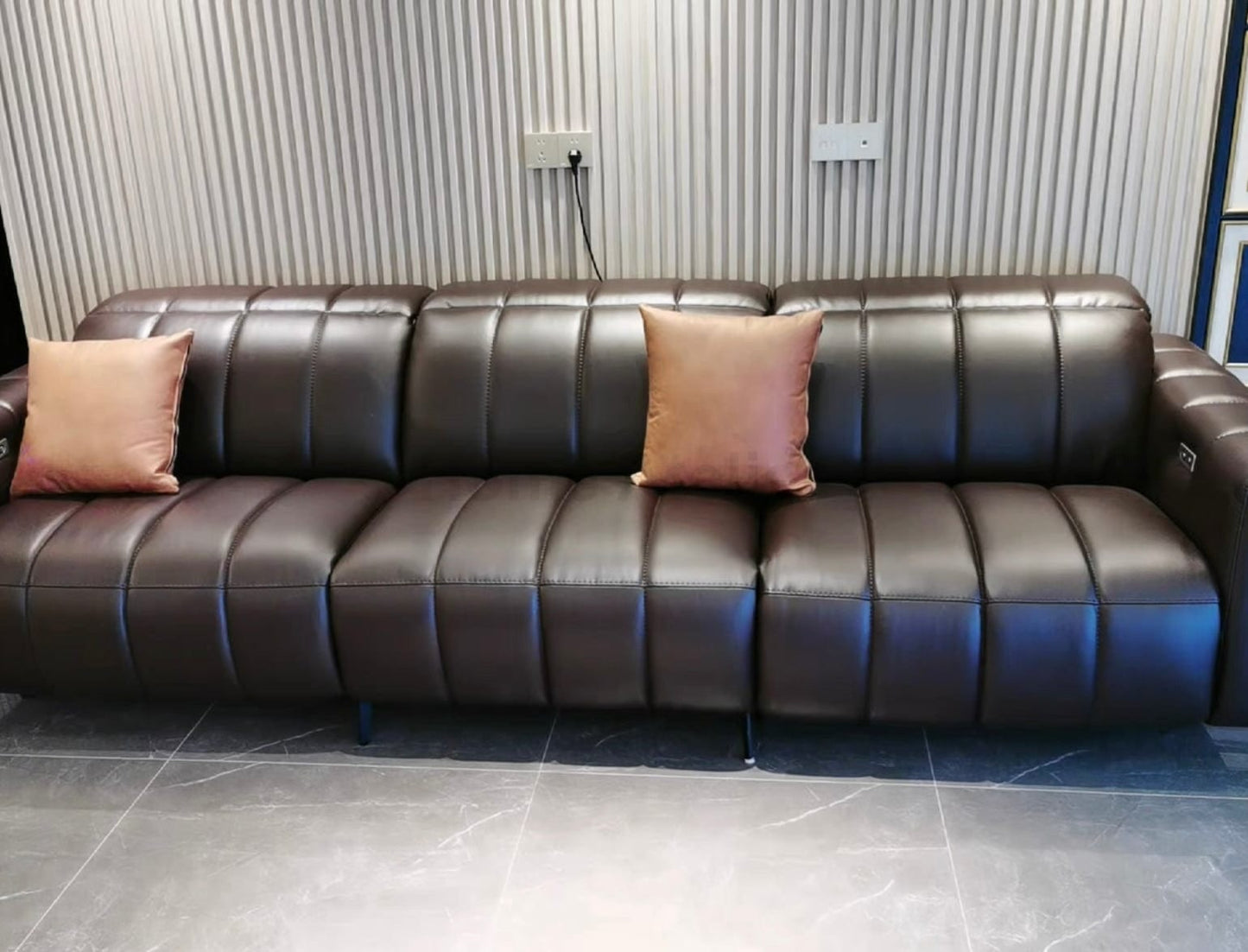 Home Atelier Ramier Electric Recliner Leather Sofa