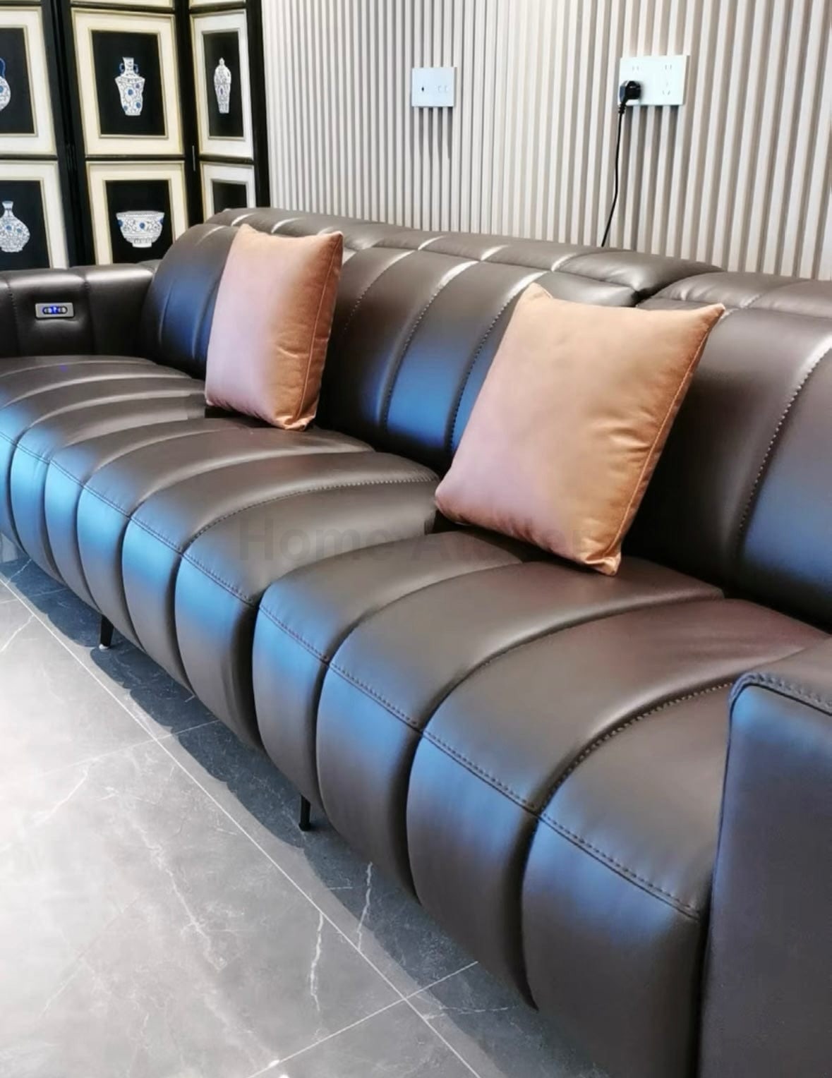 Home Atelier Ramier Electric Recliner Leather Sofa