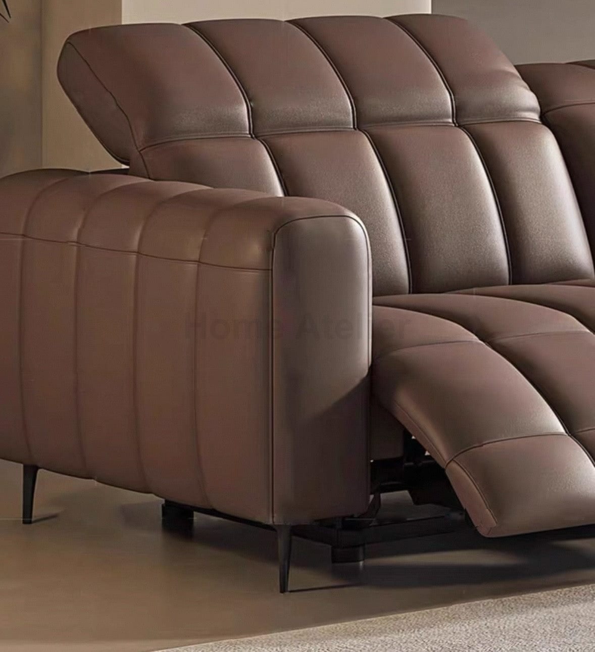 Home Atelier Ramier Electric Recliner Leather Sofa