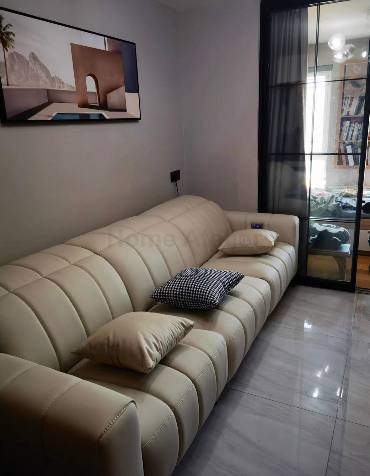 Home Atelier Ramier Electric Recliner Leather Sofa