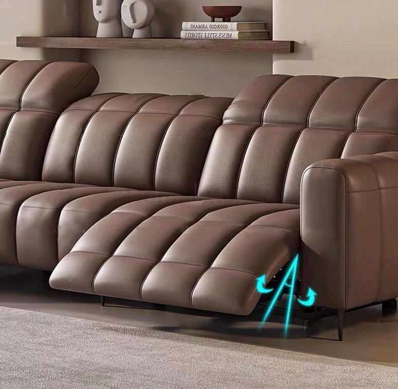 Home Atelier Ramier Electric Recliner Leather Sofa
