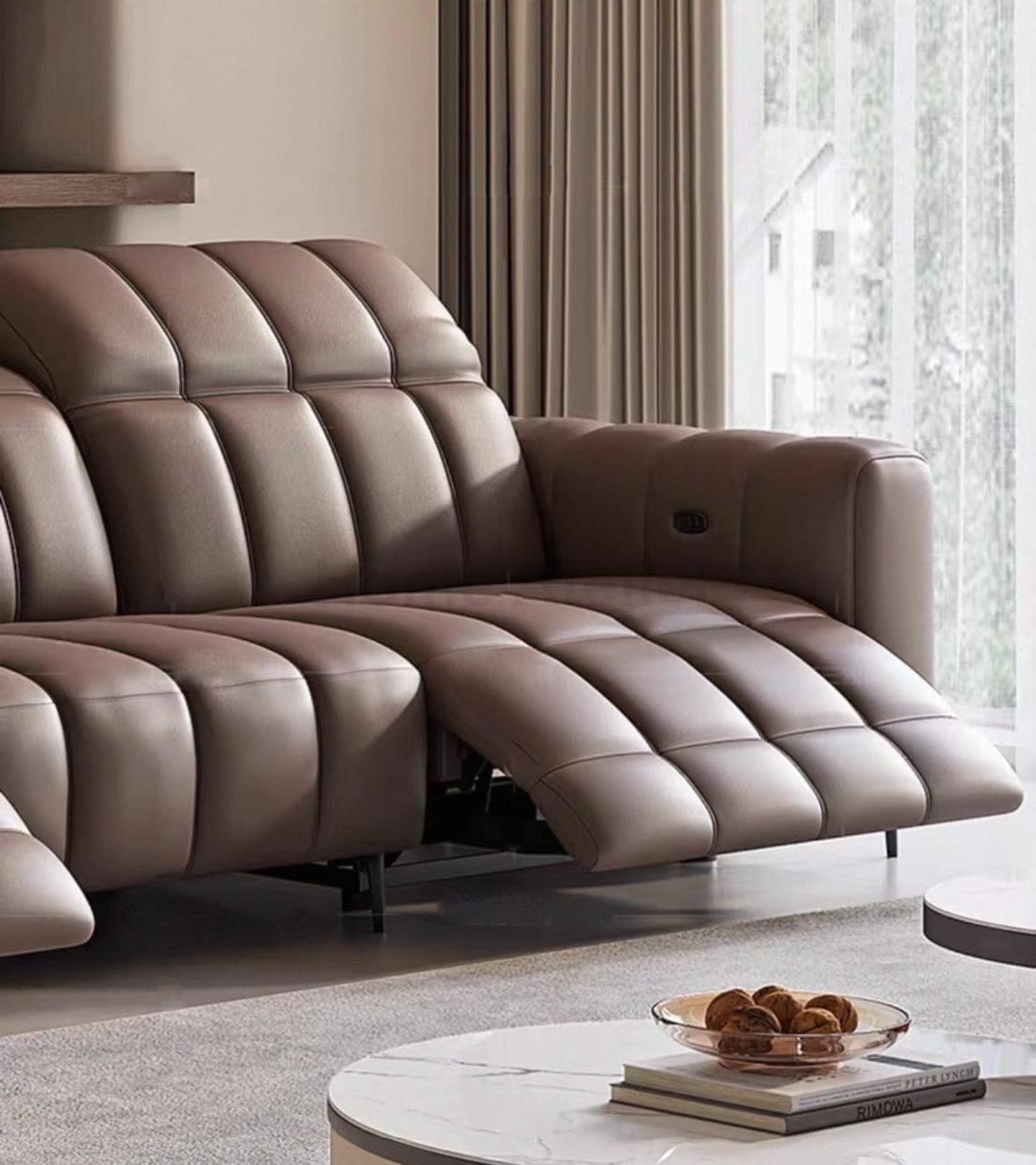 Home Atelier Ramier Electric Recliner Leather Sofa
