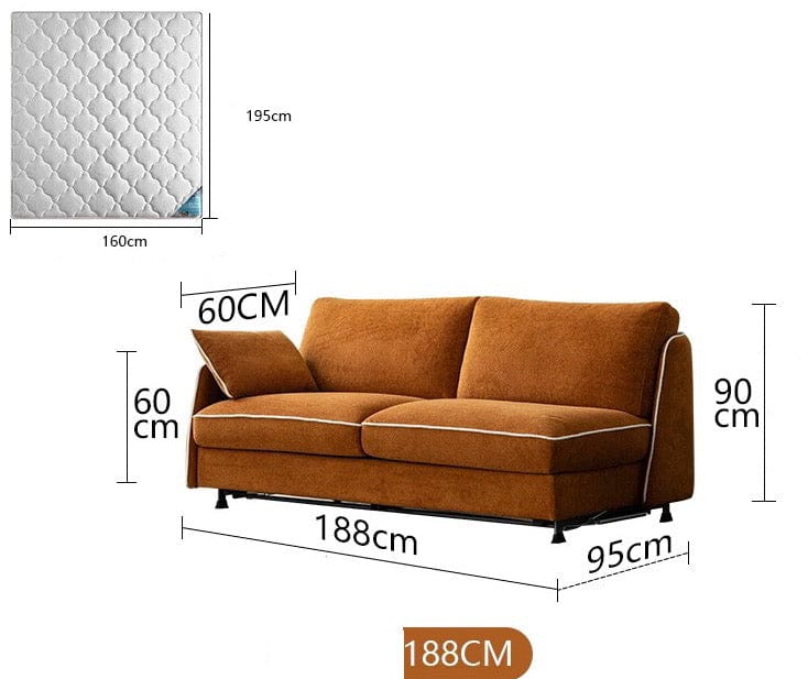 Home Atelier Ramier Foldable Sofa Bed with Mattress