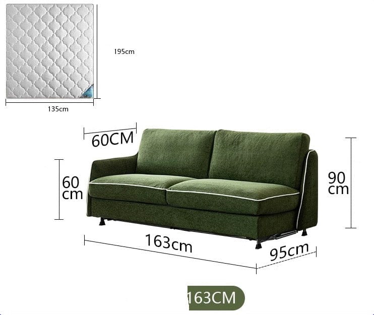 Home Atelier Ramier Foldable Sofa Bed with Mattress