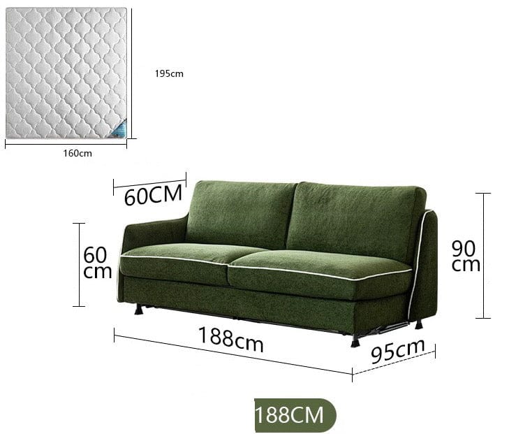 Home Atelier Ramier Foldable Sofa Bed with Mattress