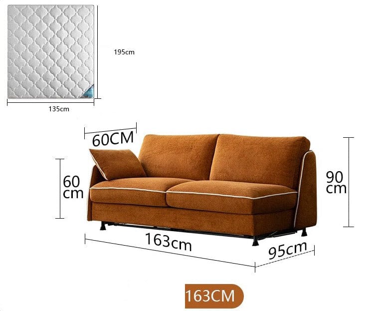 Home Atelier Ramier Foldable Sofa Bed with Mattress