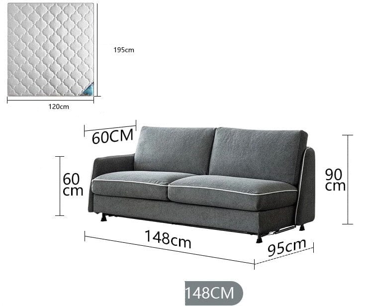 Home Atelier Ramier Foldable Sofa Bed with Mattress
