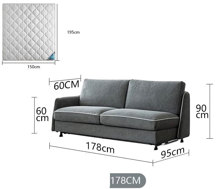 Home Atelier Ramier Foldable Sofa Bed with Mattress