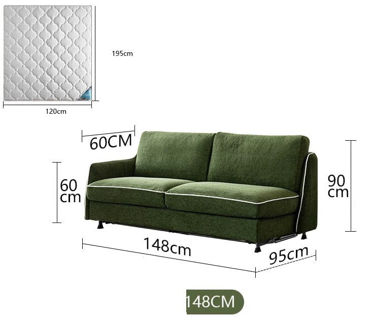 Home Atelier Ramier Foldable Sofa Bed with Mattress