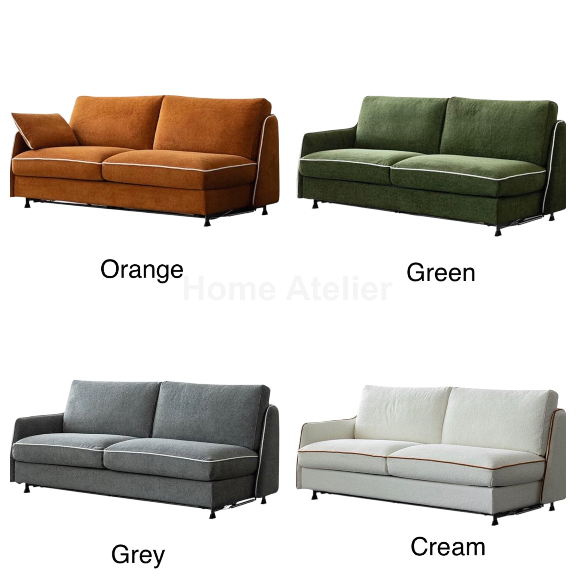 Home Atelier Ramier Foldable Sofa Bed with Mattress