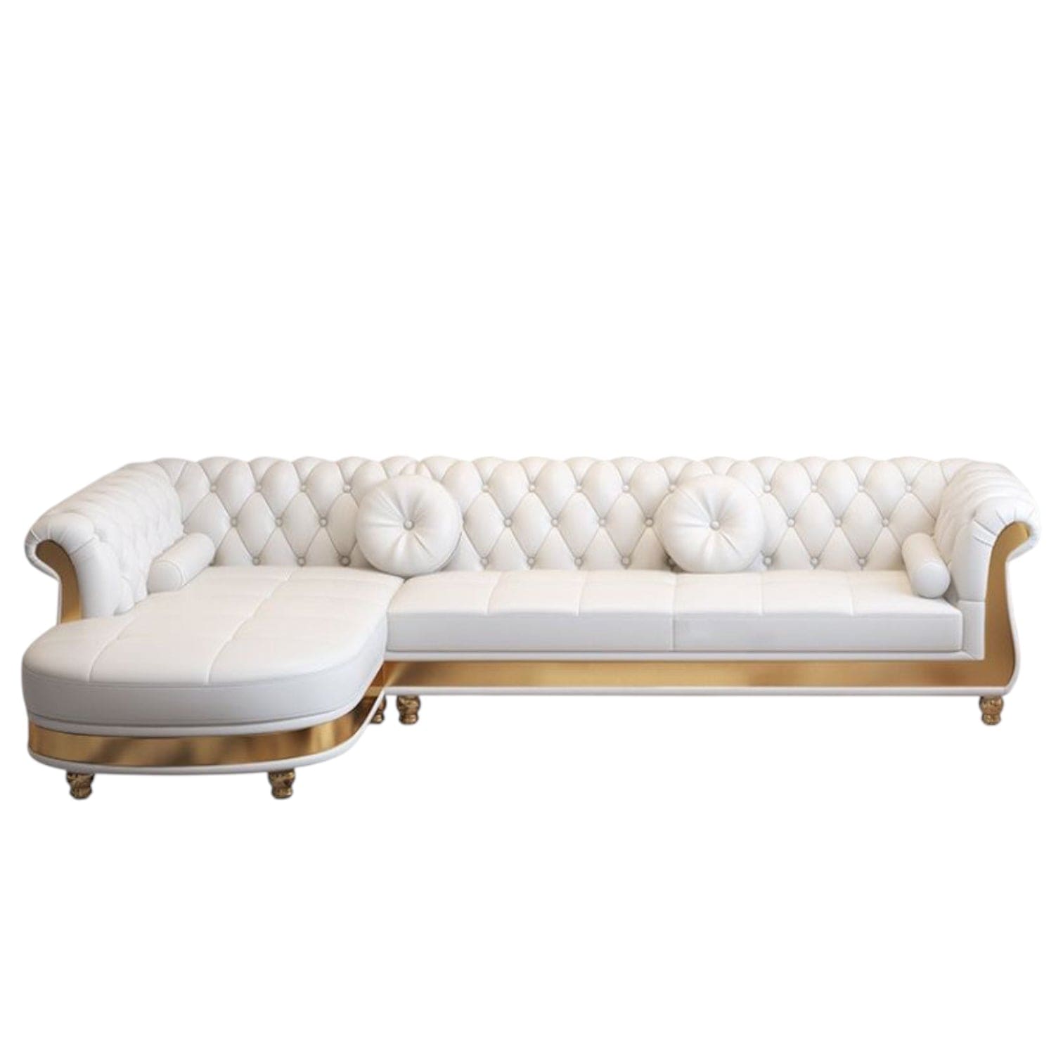 Home Atelier Raul Scratch Resistant Tufted Chesterfield Sofa
