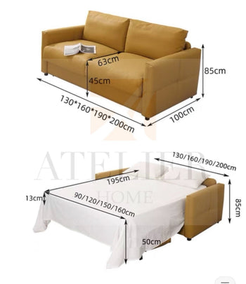 Home Atelier Ray Foldable Sofa Bed with Mattress
