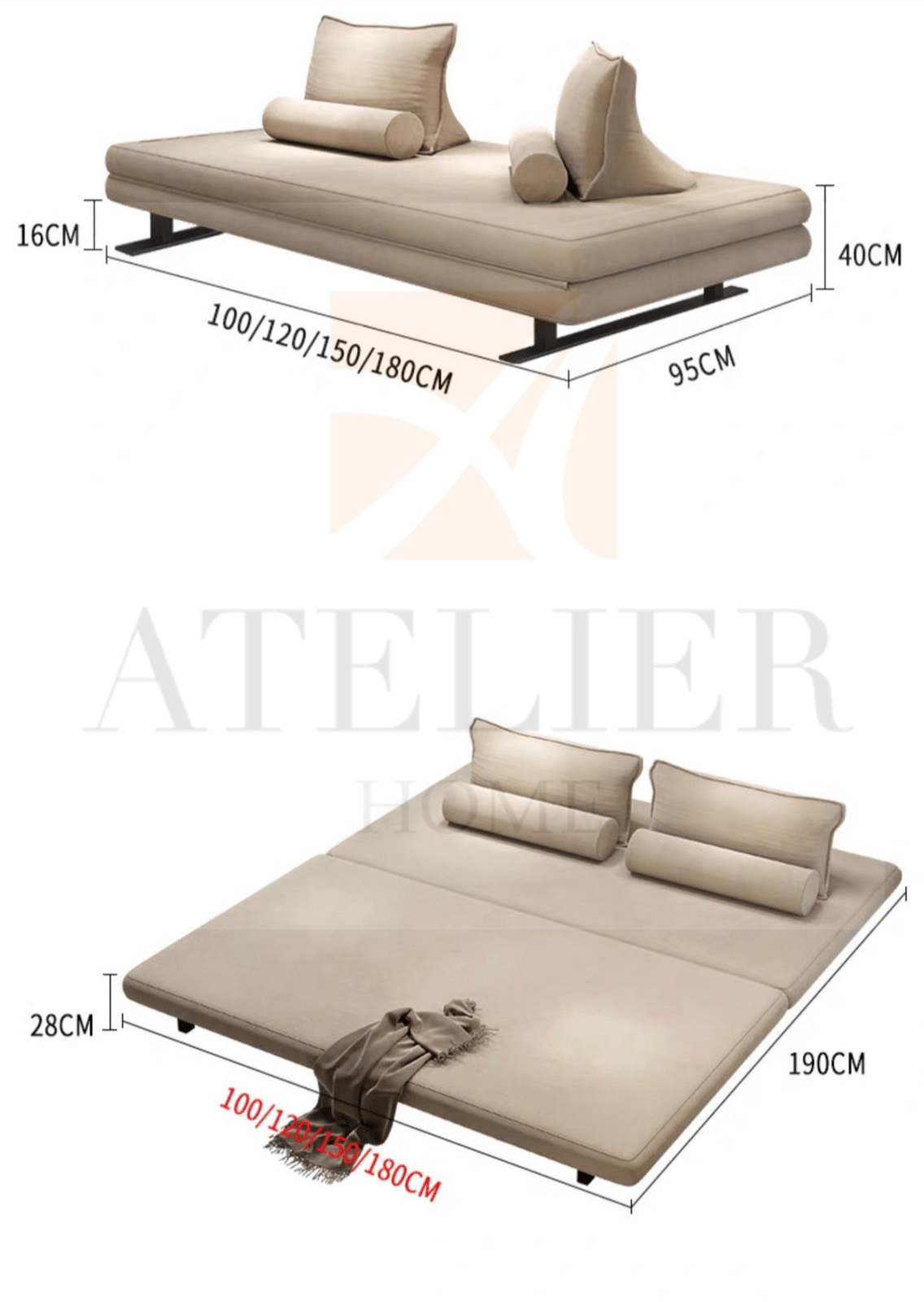 Home Atelier Raydon Sofa Bed