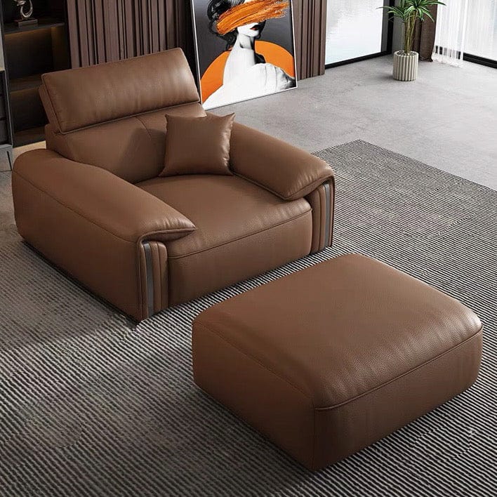 Home Atelier Reimus Leather Sectional Sofa