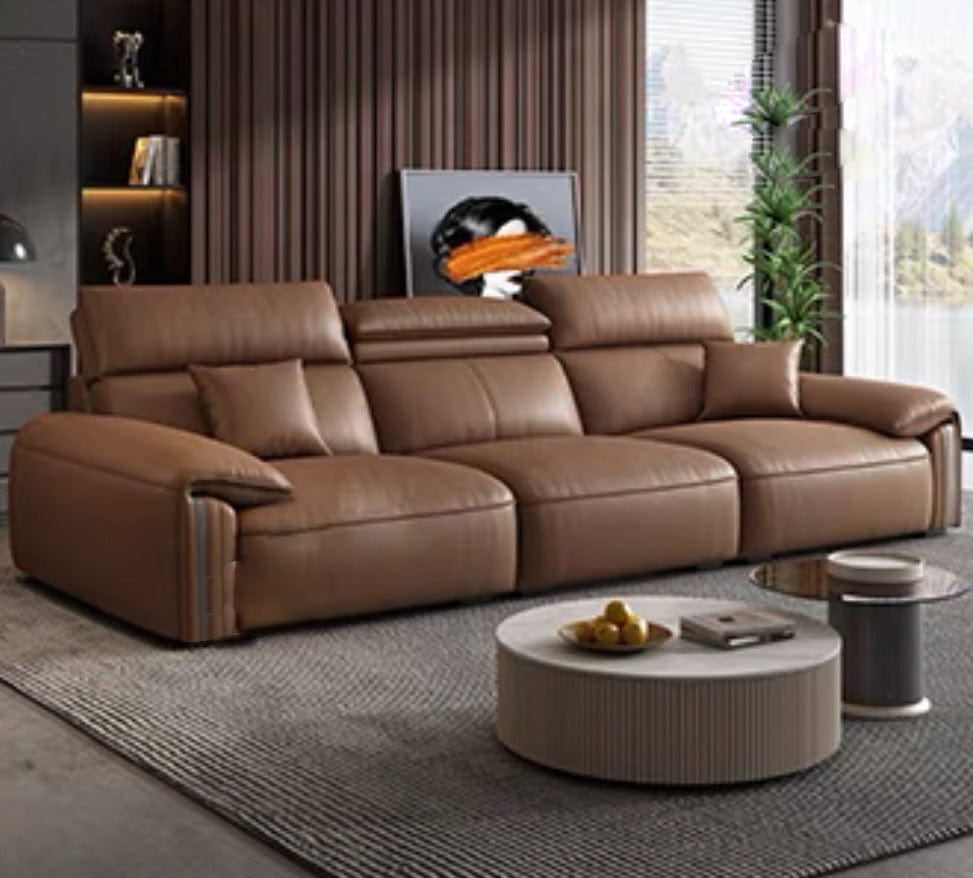 Home Atelier Reimus Leather Sectional Sofa