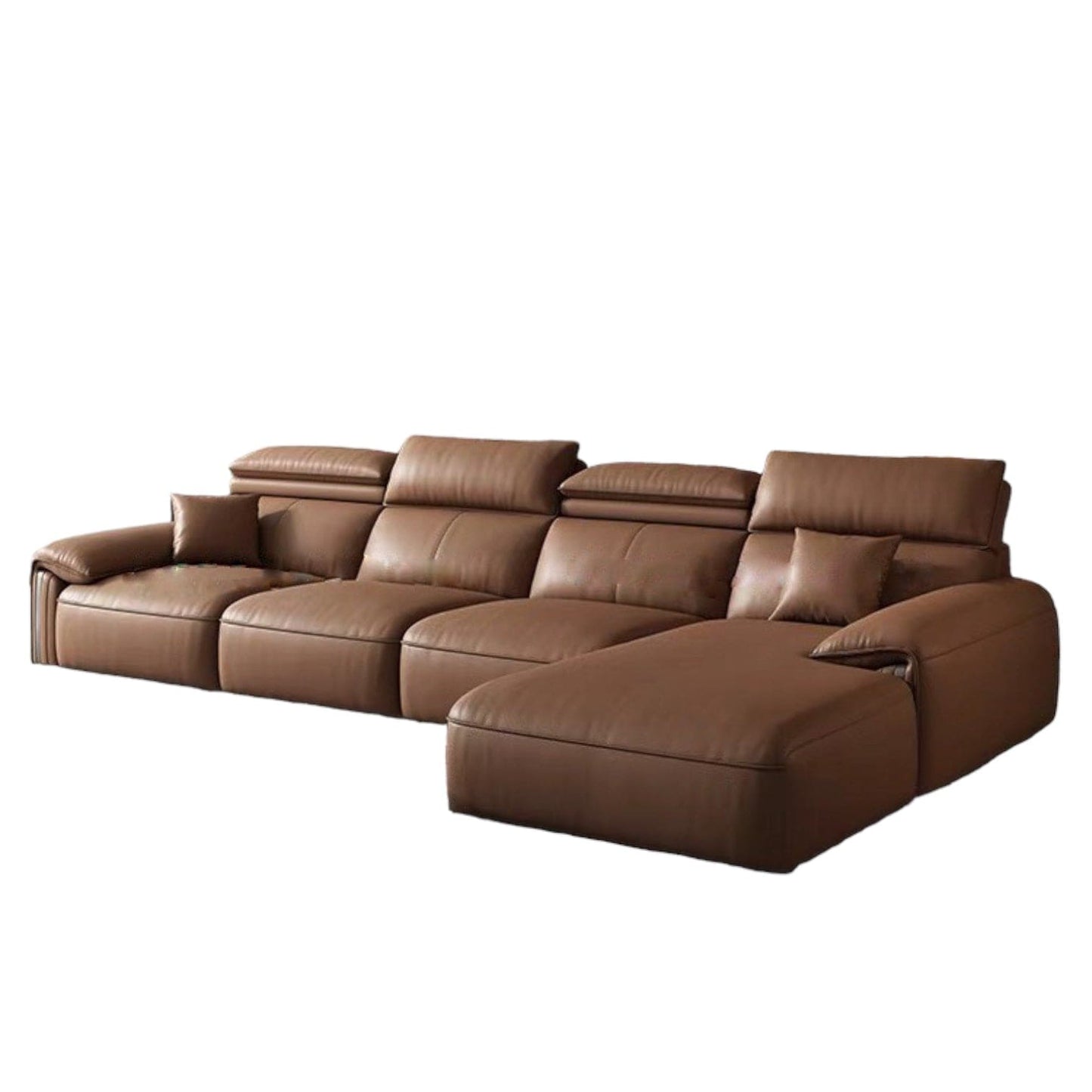 Home Atelier Reimus Leather Sectional Sofa