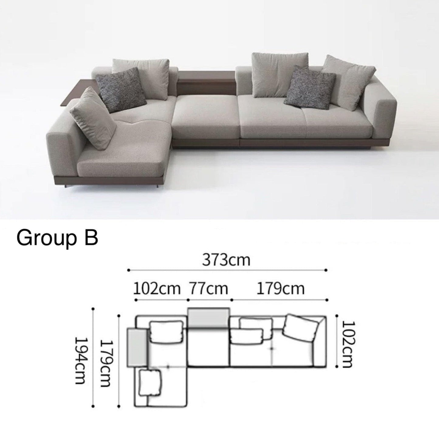 Home Atelier Request for Quote Borisa Sectional Designer Sofa