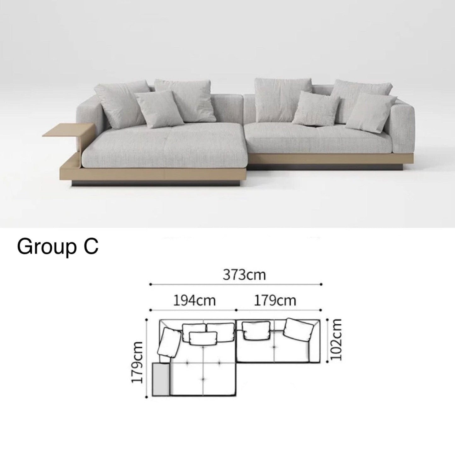 Home Atelier Request for Quote Borisa Sectional Designer Sofa