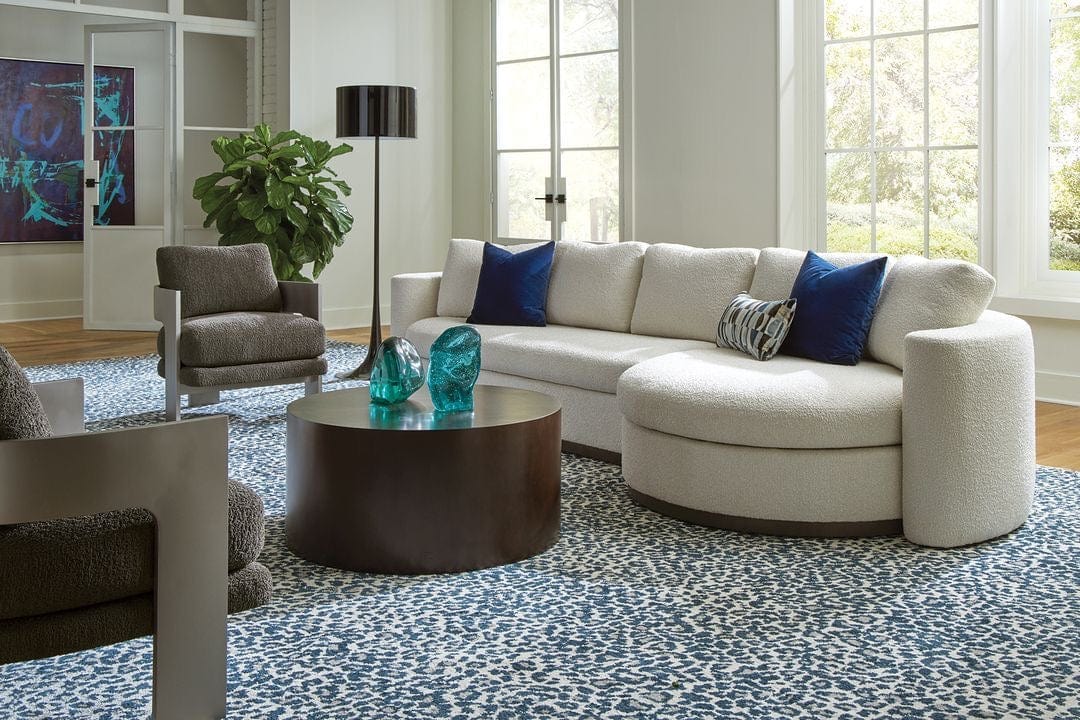 Home Atelier Ricca Designer Sectional Round Chaise Sofa