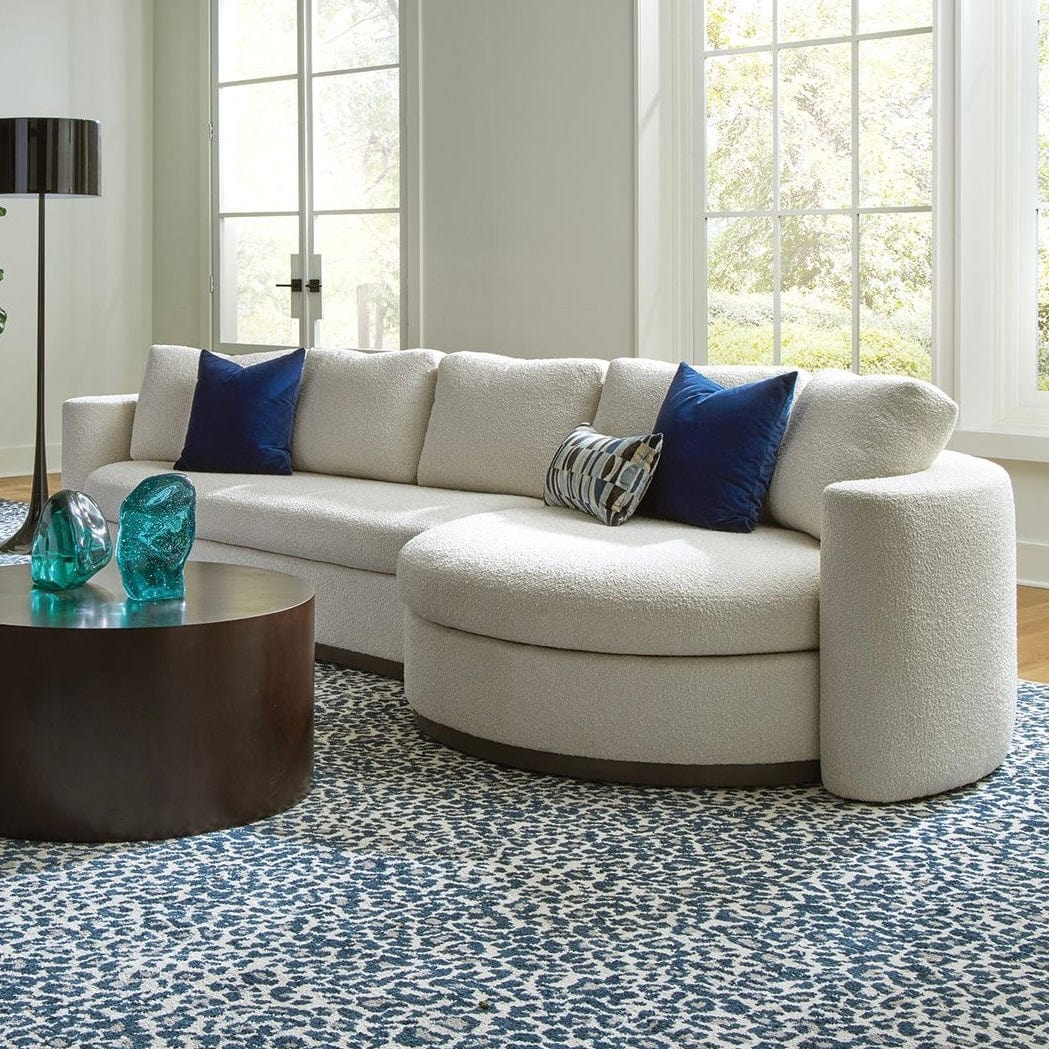 Home Atelier Ricca Designer Sectional Round Chaise Sofa