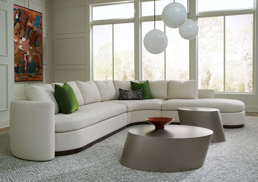 Home Atelier Ricca Designer Sectional Round Chaise Sofa