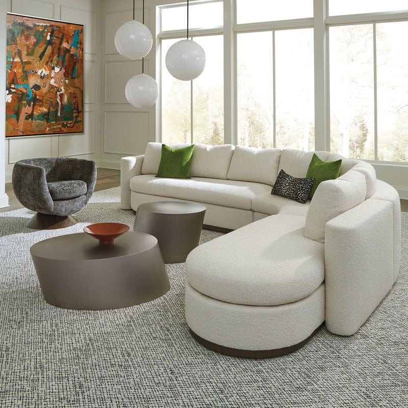 Home Atelier Ricca Designer Sectional Round Chaise Sofa