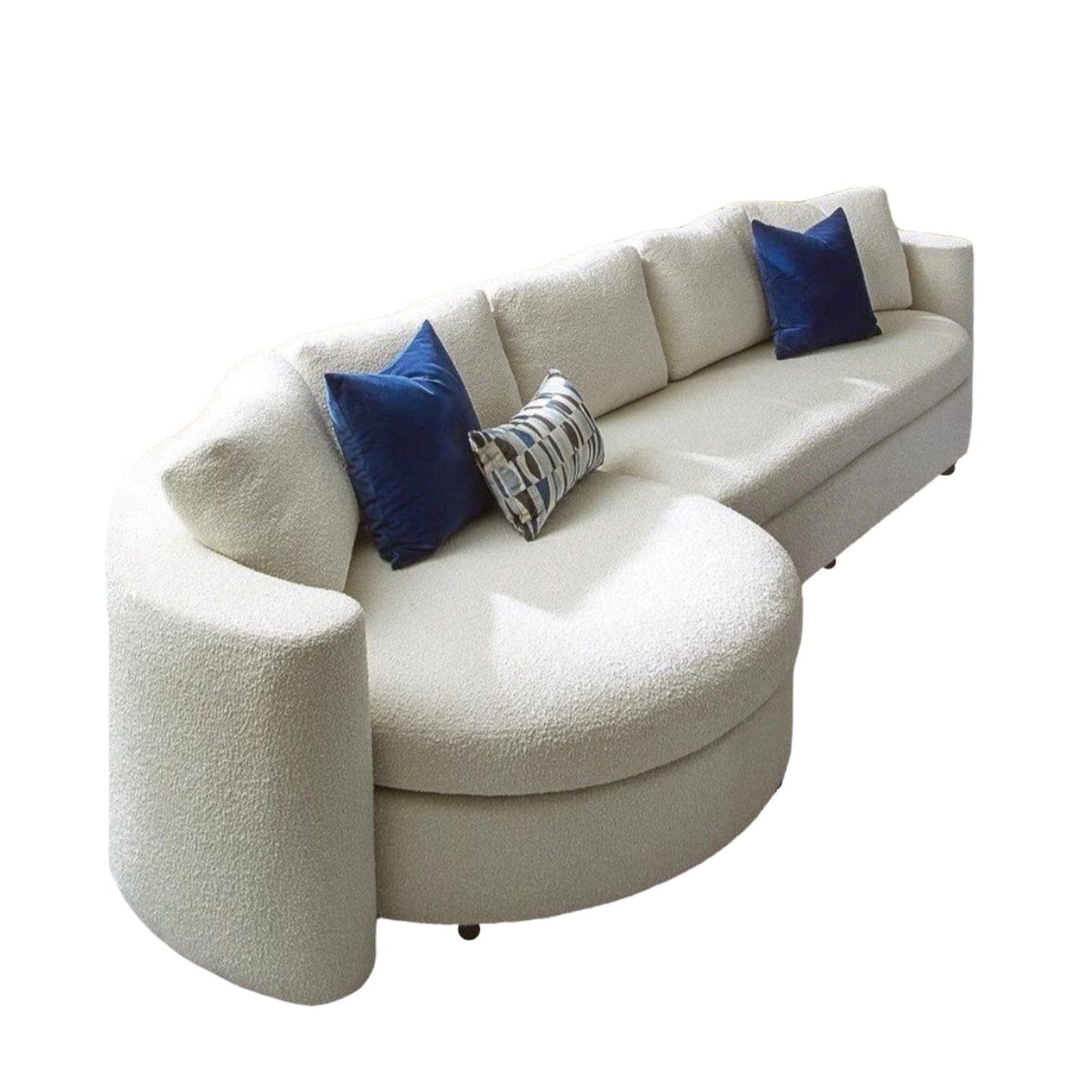 Home Atelier Ricca Performance Boucle Sectional Curve Sofa