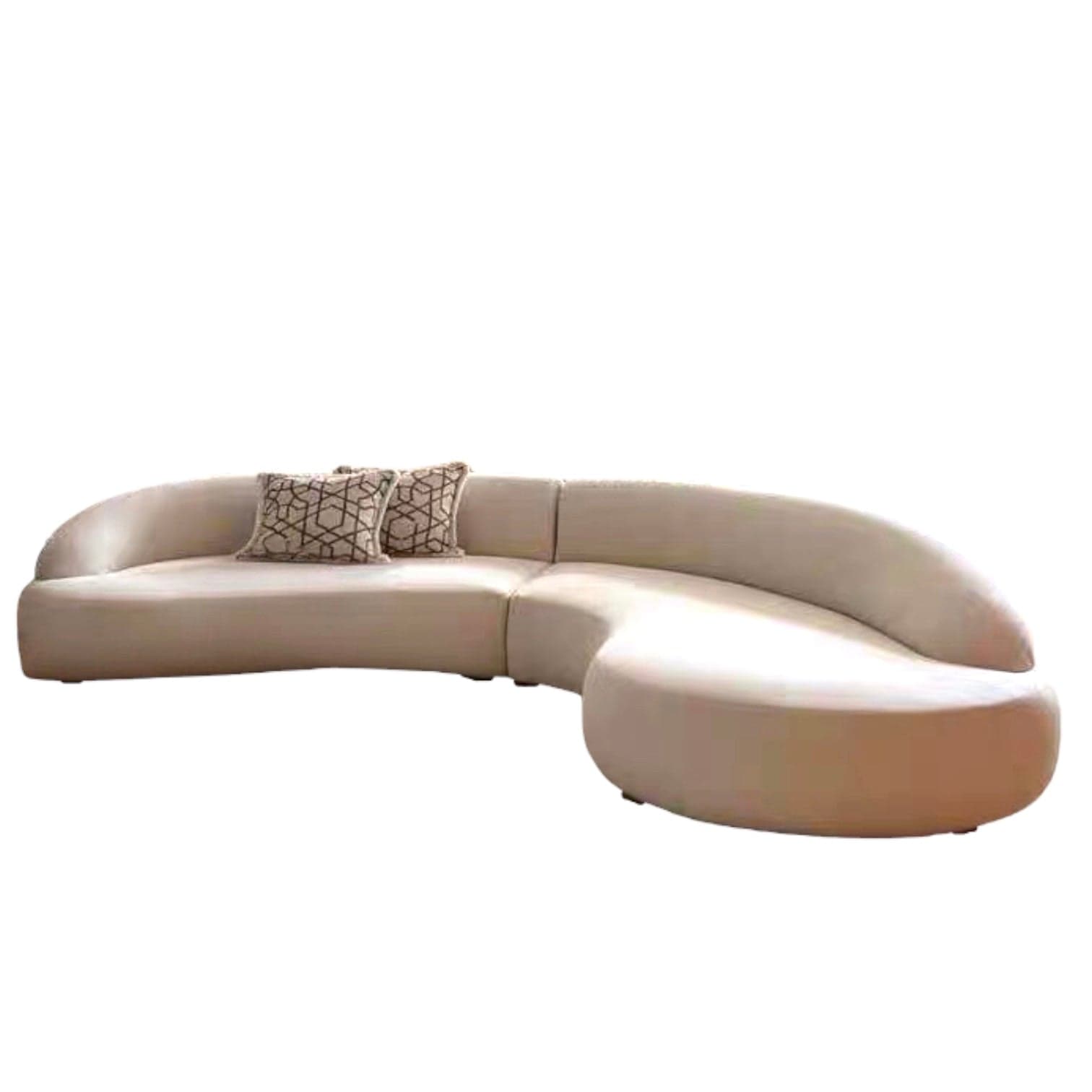 Home Atelier Ridley Scratch Resistant Sectional Curve Sofa