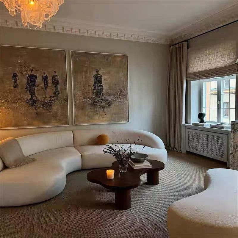 Home Atelier Ridley Scratch Resistant Sectional Curve Sofa