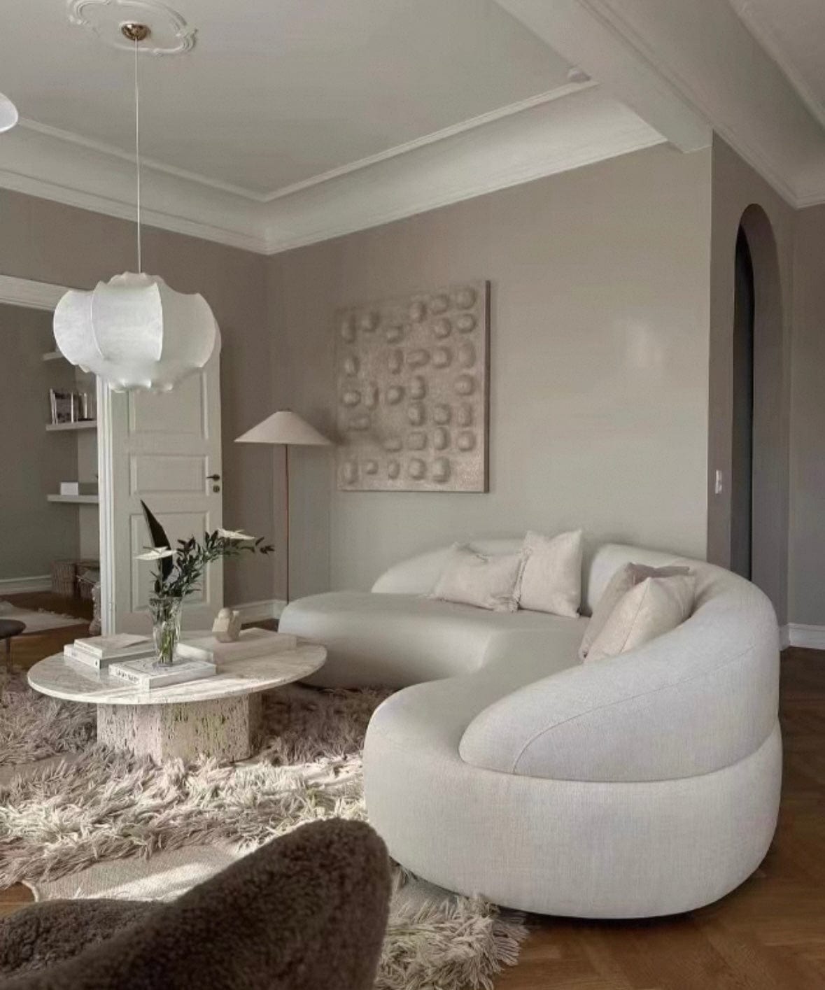 Home Atelier Ridley Scratch Resistant Sectional Curve Sofa