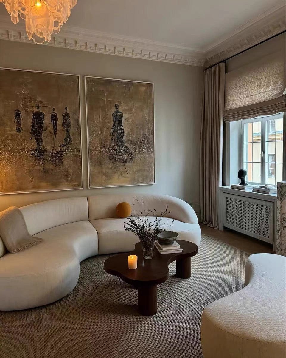 Home Atelier Ridley Scratch Resistant Sectional Curve Sofa