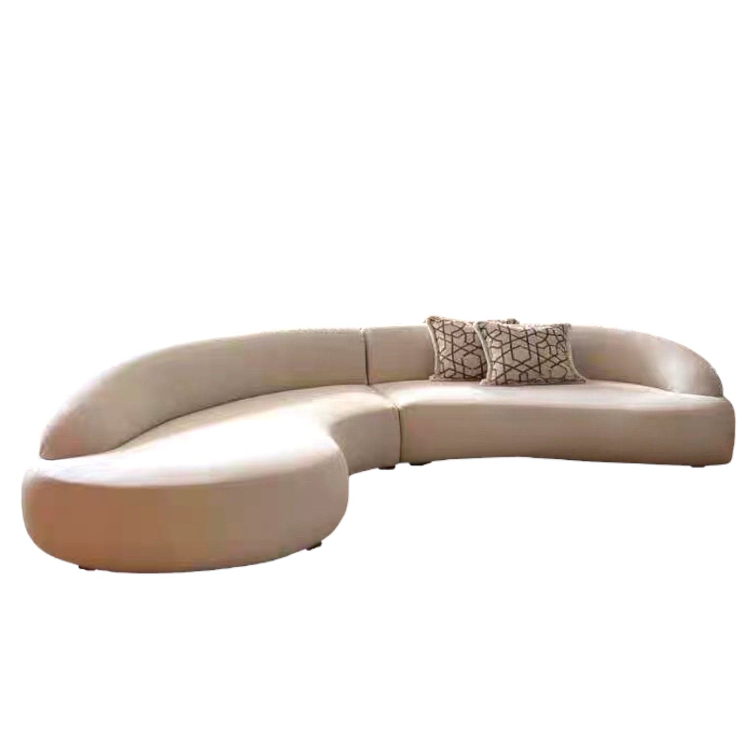 Home Atelier Ridley Scratch Resistant Sectional Curve Sofa