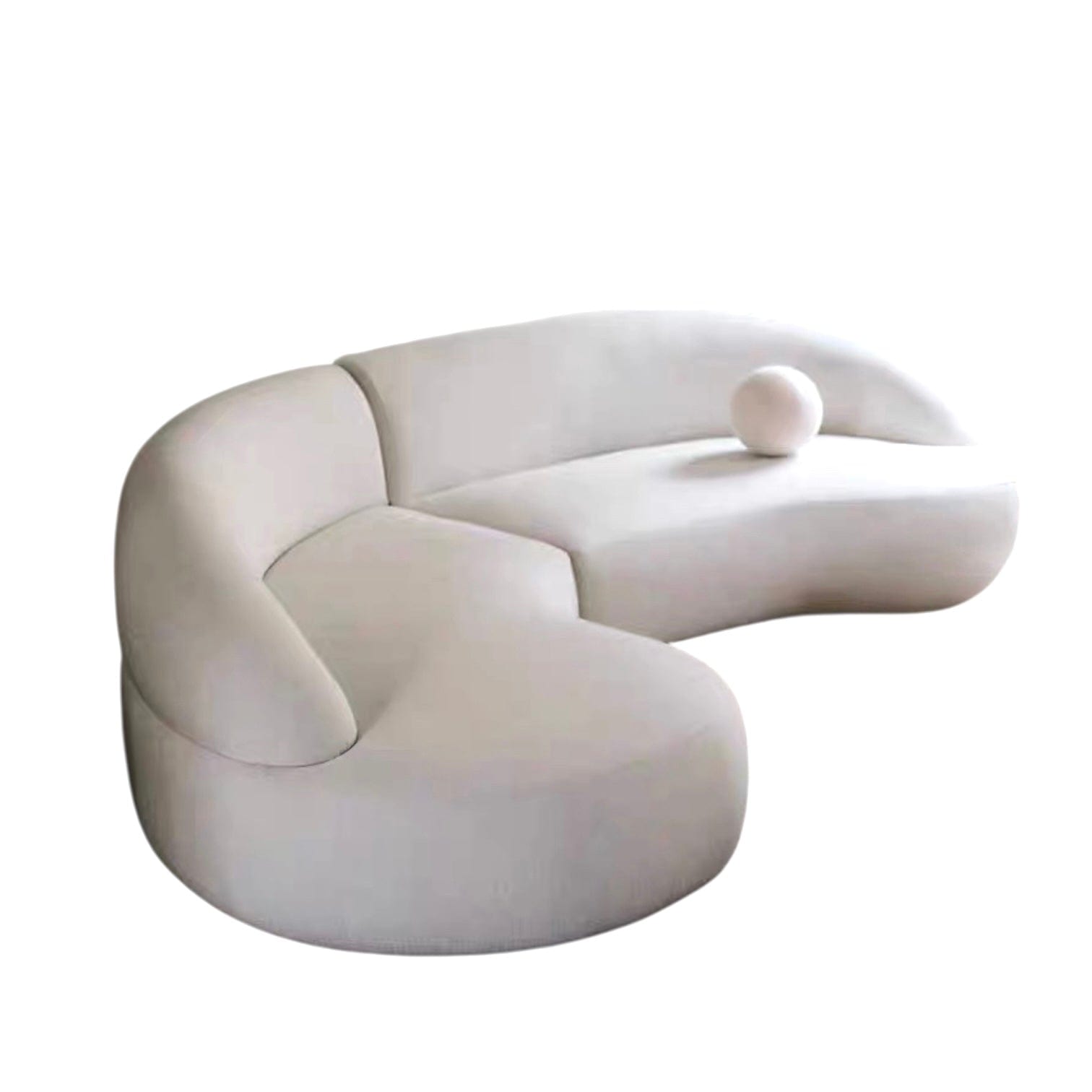 Home Atelier Ridley Scratch Resistant Sectional Curve Sofa