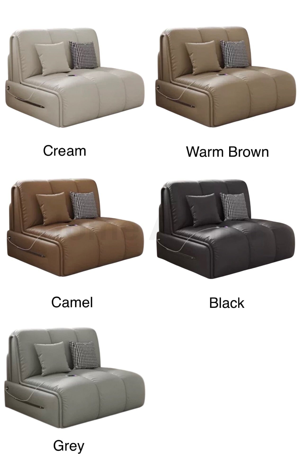 Home Atelier Rikan Leather Electric Sofa Bed