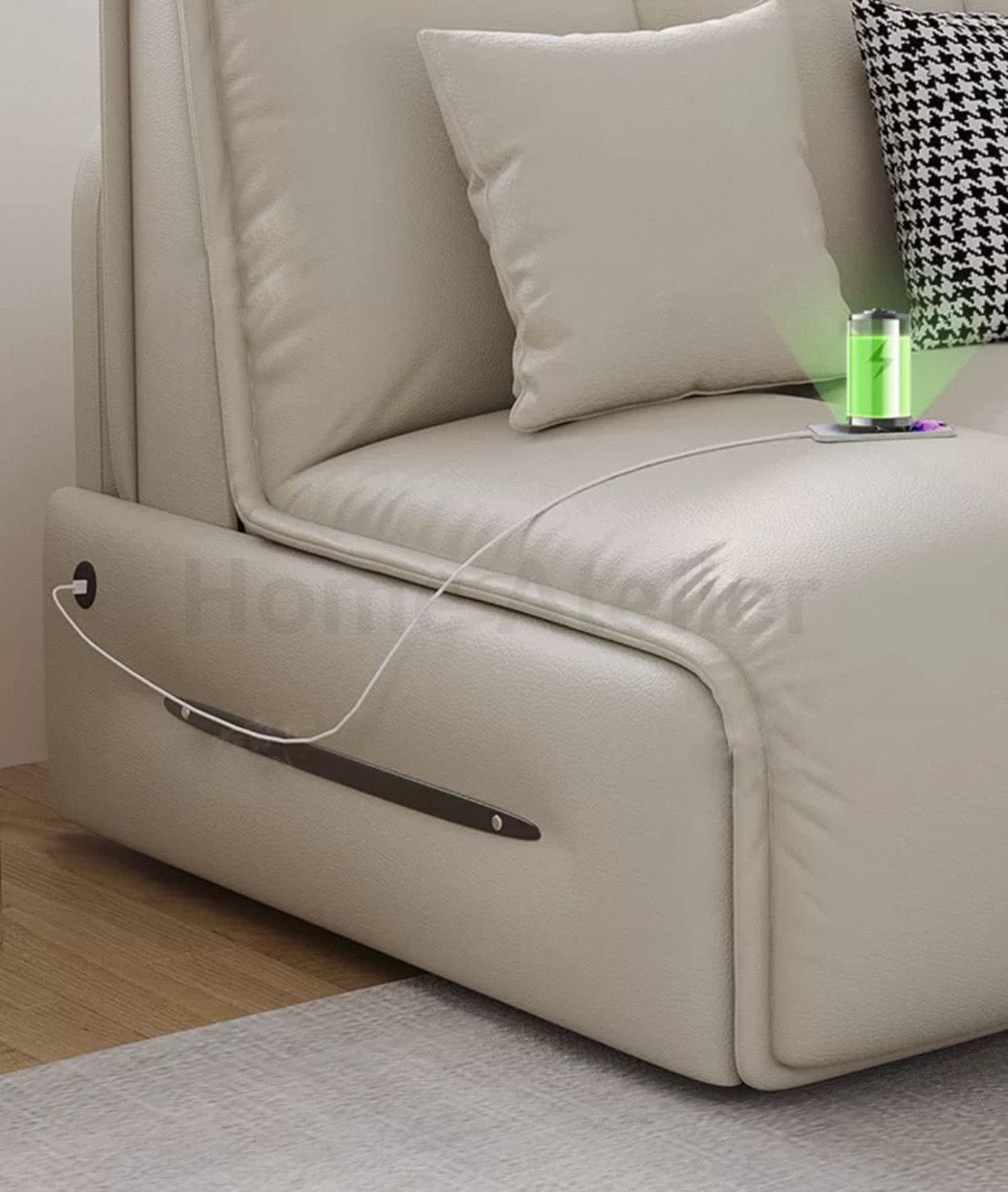Home Atelier Rikan Leather Electric Sofa Bed