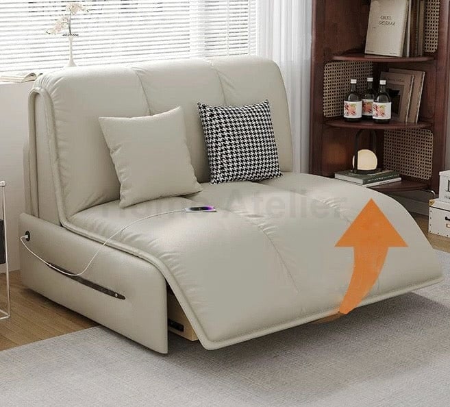 Home Atelier Rikan Leather Electric Sofa Bed