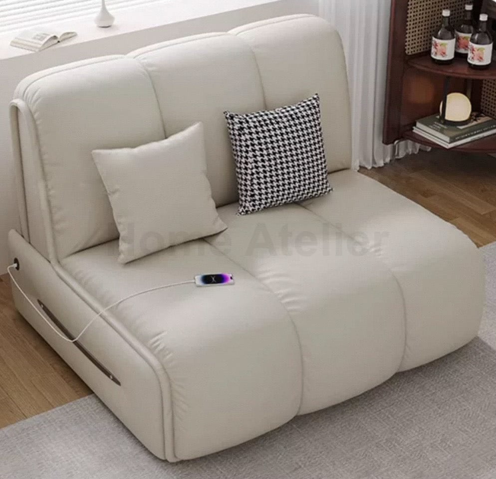 Home Atelier Rikan Leather Electric Sofa Bed