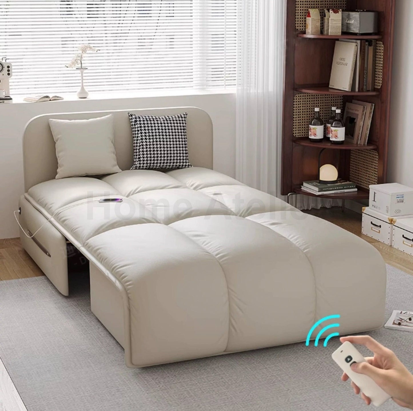 Home Atelier Rikan Leather Electric Sofa Bed
