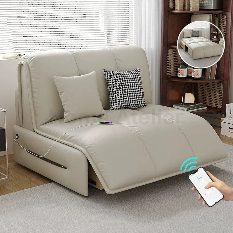 Home Atelier Rikan Leather Electric Sofa Bed