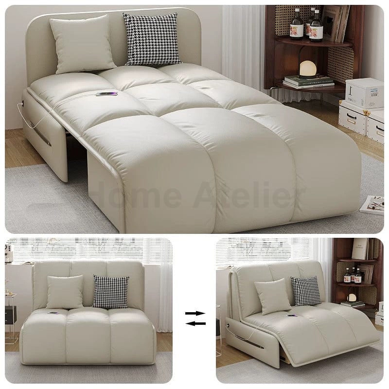 Home Atelier Rikan Leather Electric Sofa Bed