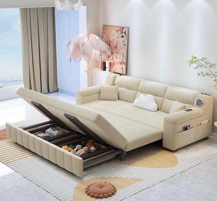 Home Atelier Riley Pull-out Storage Sofa Bed