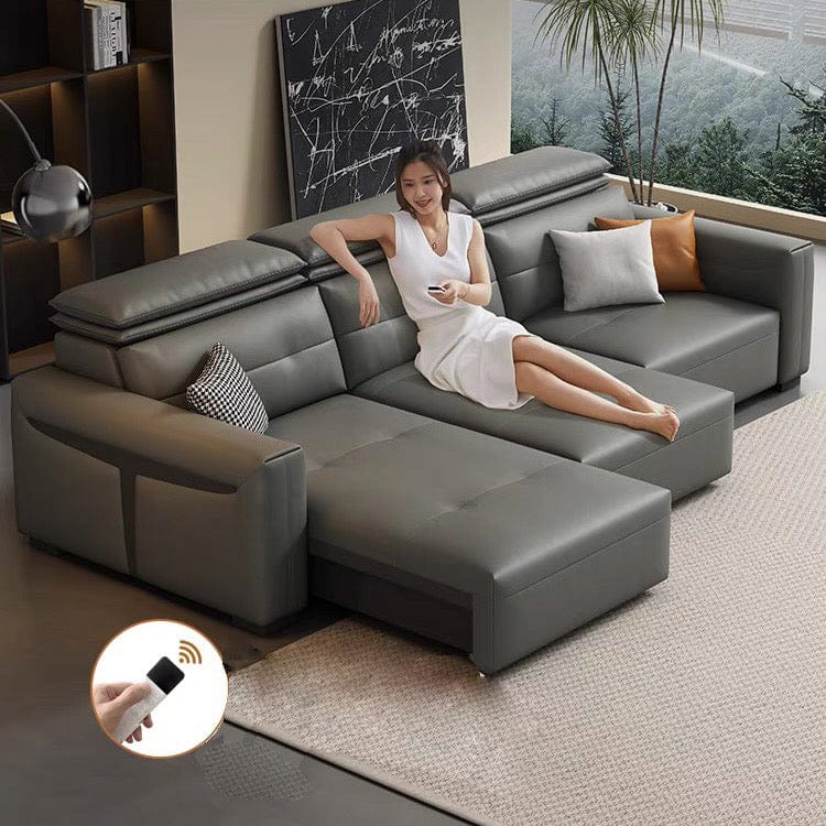 Home Atelier Roch Electric Motorized Leather Sofa Bed