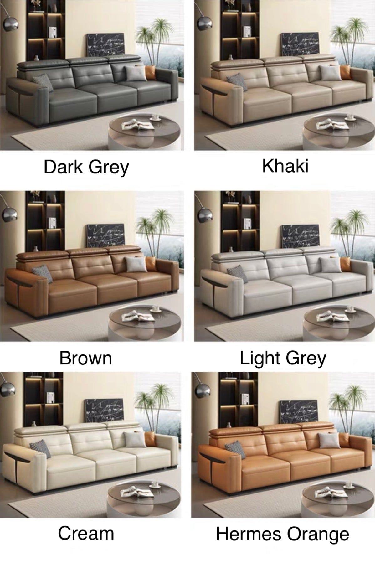 Home Atelier Roch Electric Motorized Leather Sofa Bed