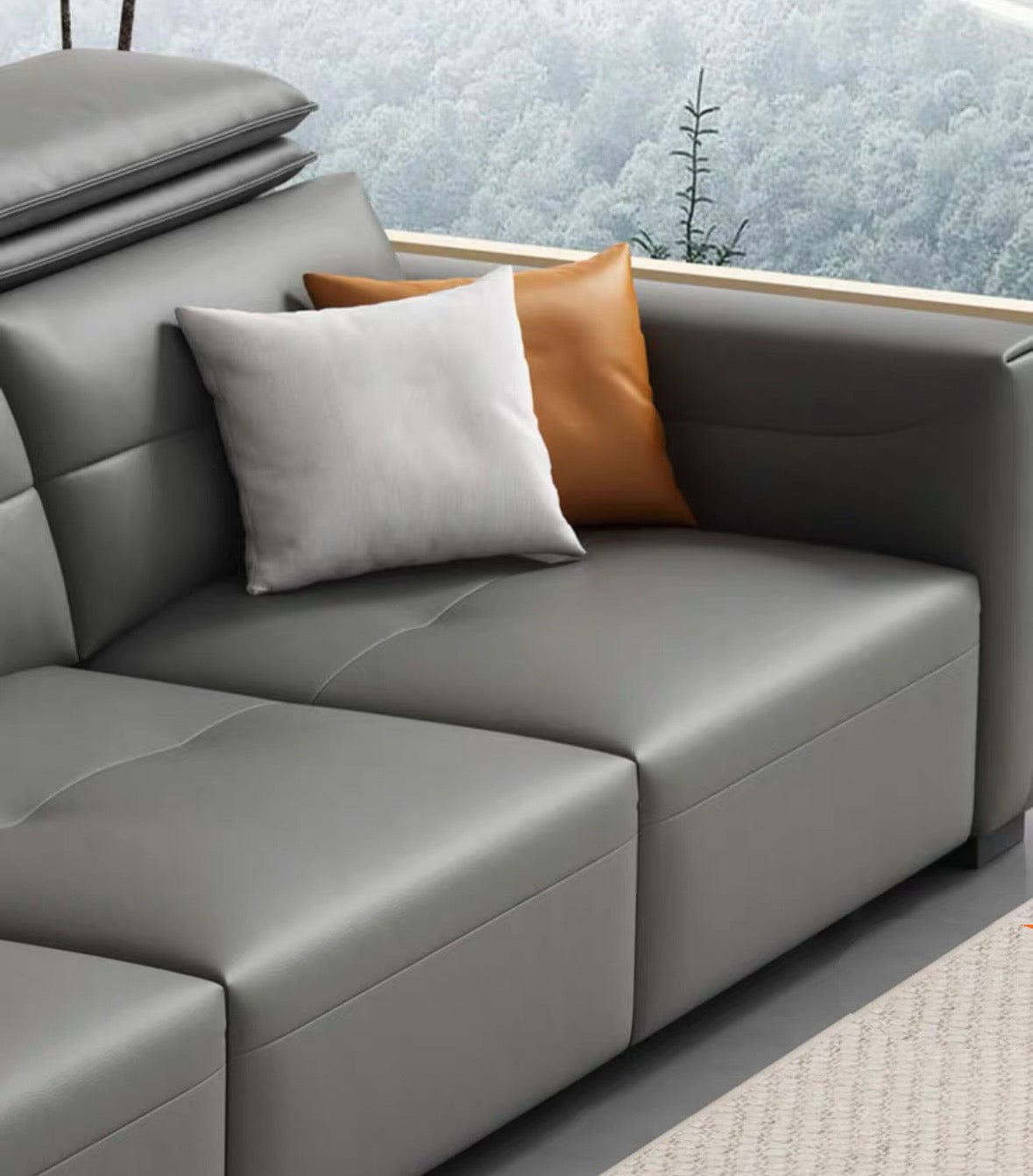 Home Atelier Roch Electric Motorized Leather Sofa Bed