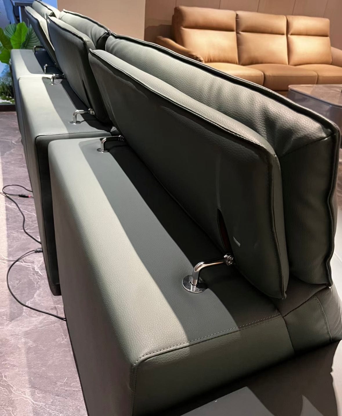 Home Atelier Roch Electric Motorized Leather Sofa Bed