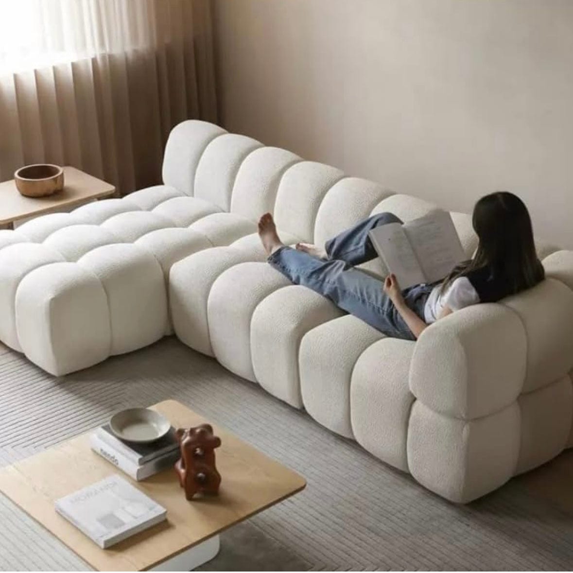 Home Atelier Rochester Performance Boucle Curve Sofa