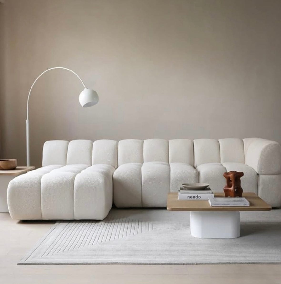 Home Atelier Rochester Performance Boucle Curve Sofa